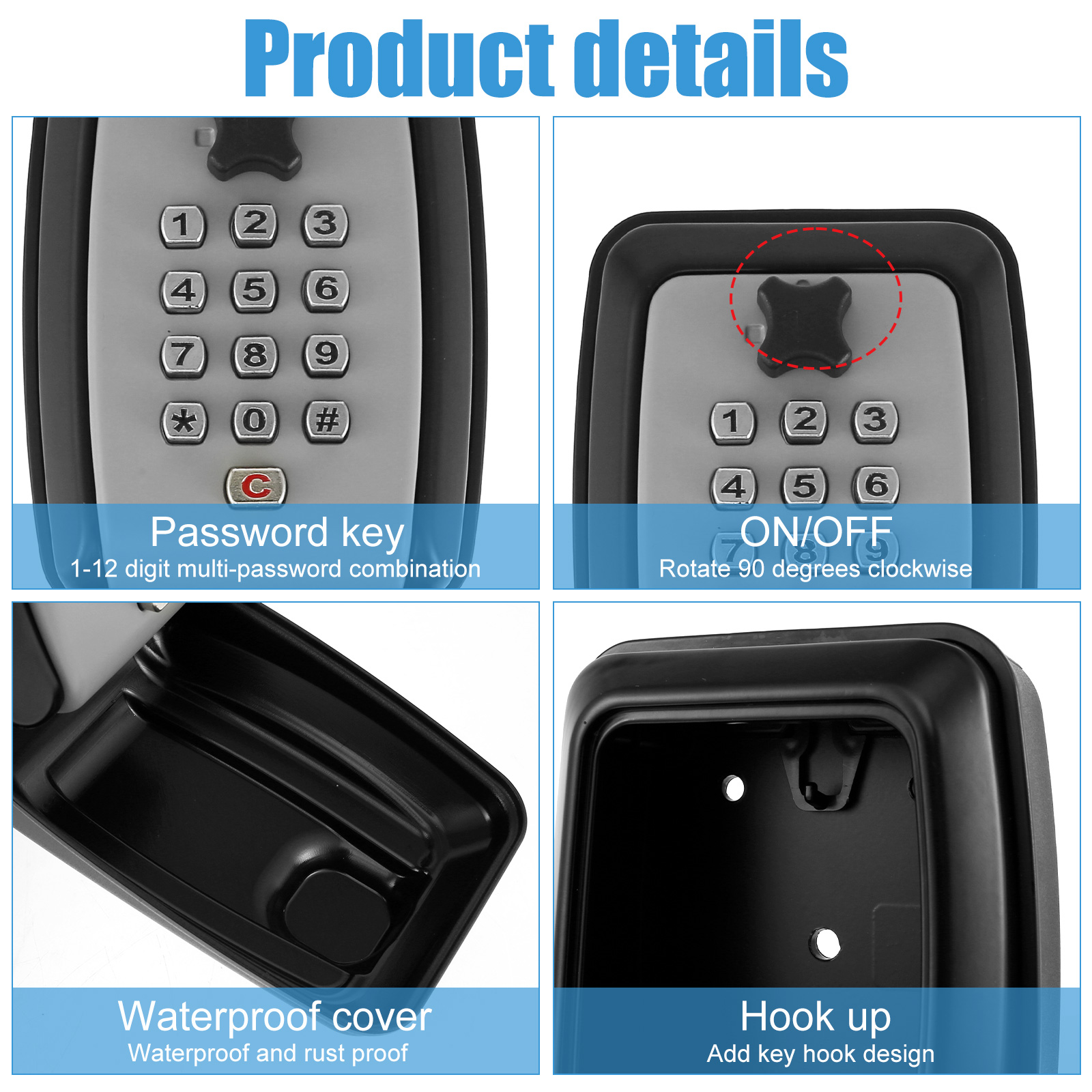 Key Lock Box Wall-Mount Secret - Lockbox Key Secure recensione e prezzo