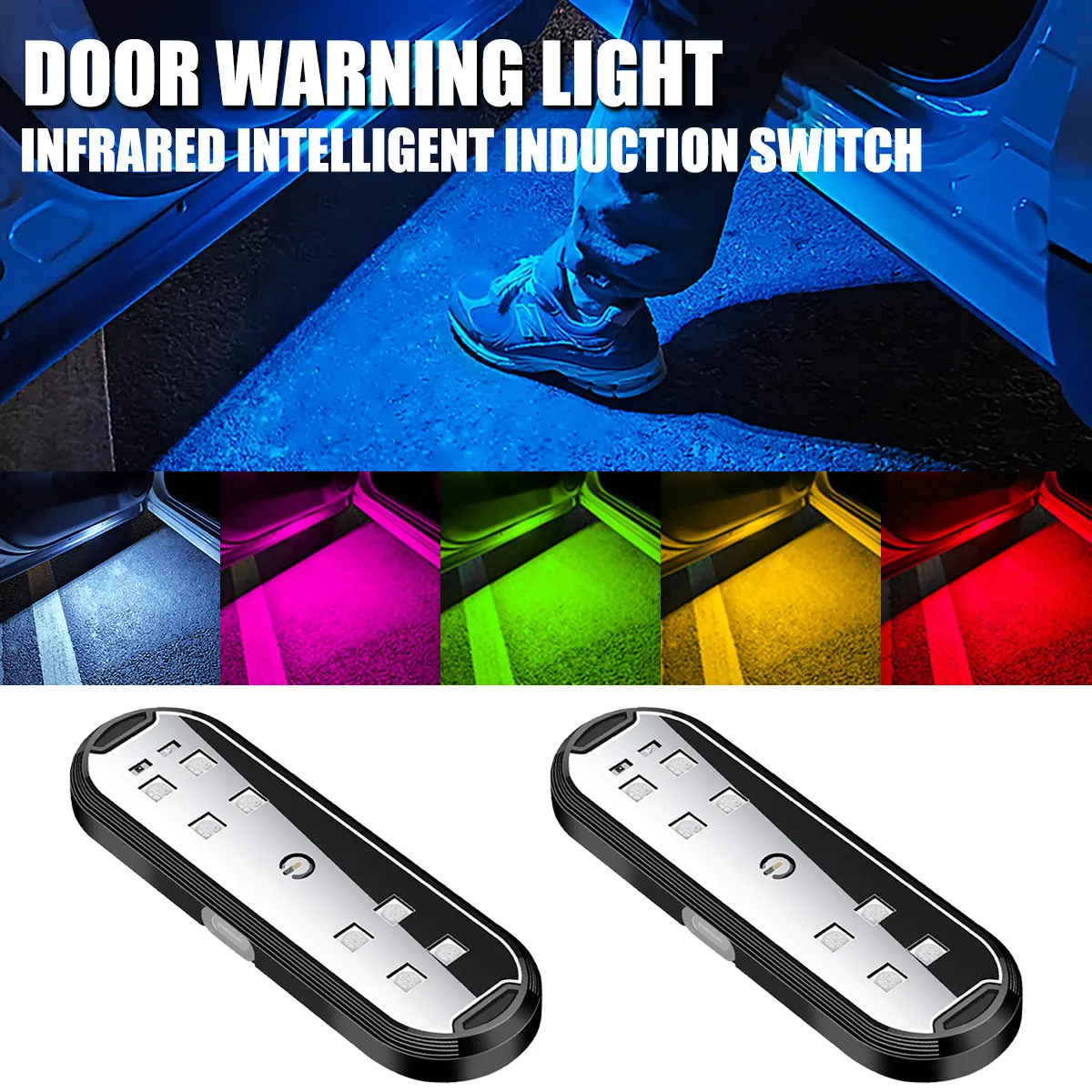 Car Door Lights LED Colorful F - Emergency Exit Sign recensione e prezzo