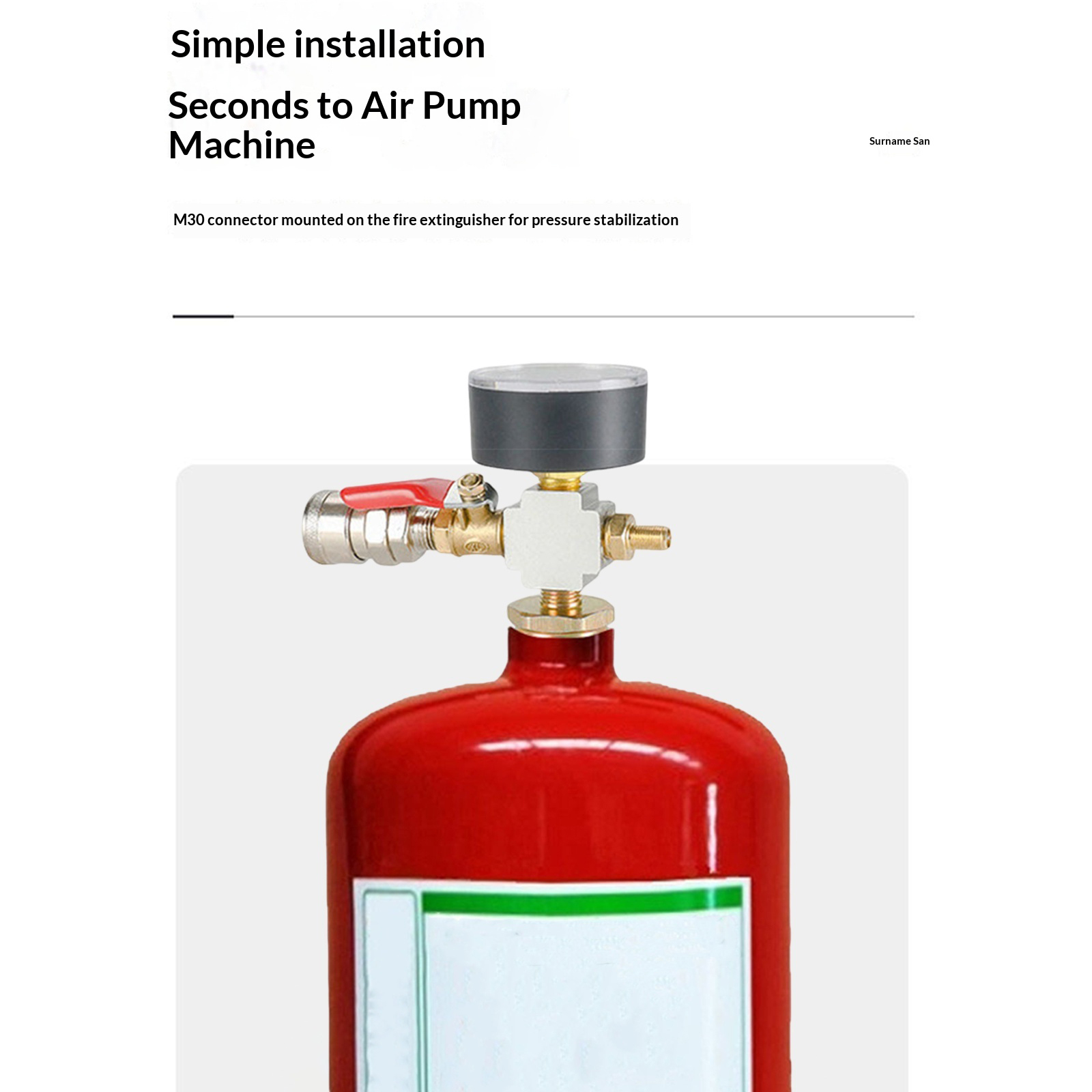 Small Air Tank Pressures Adapt - Fire Extinguisher Small recensione e prezzo