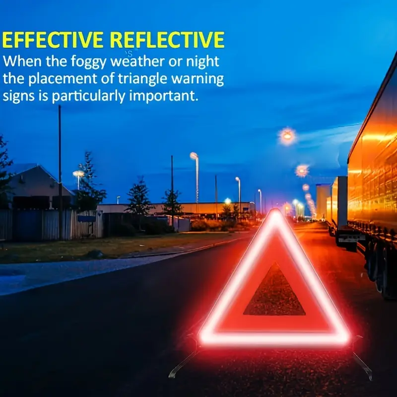 Red Reflective Car Tripod Fold - Emergency Exit Sign recensione e prezzo