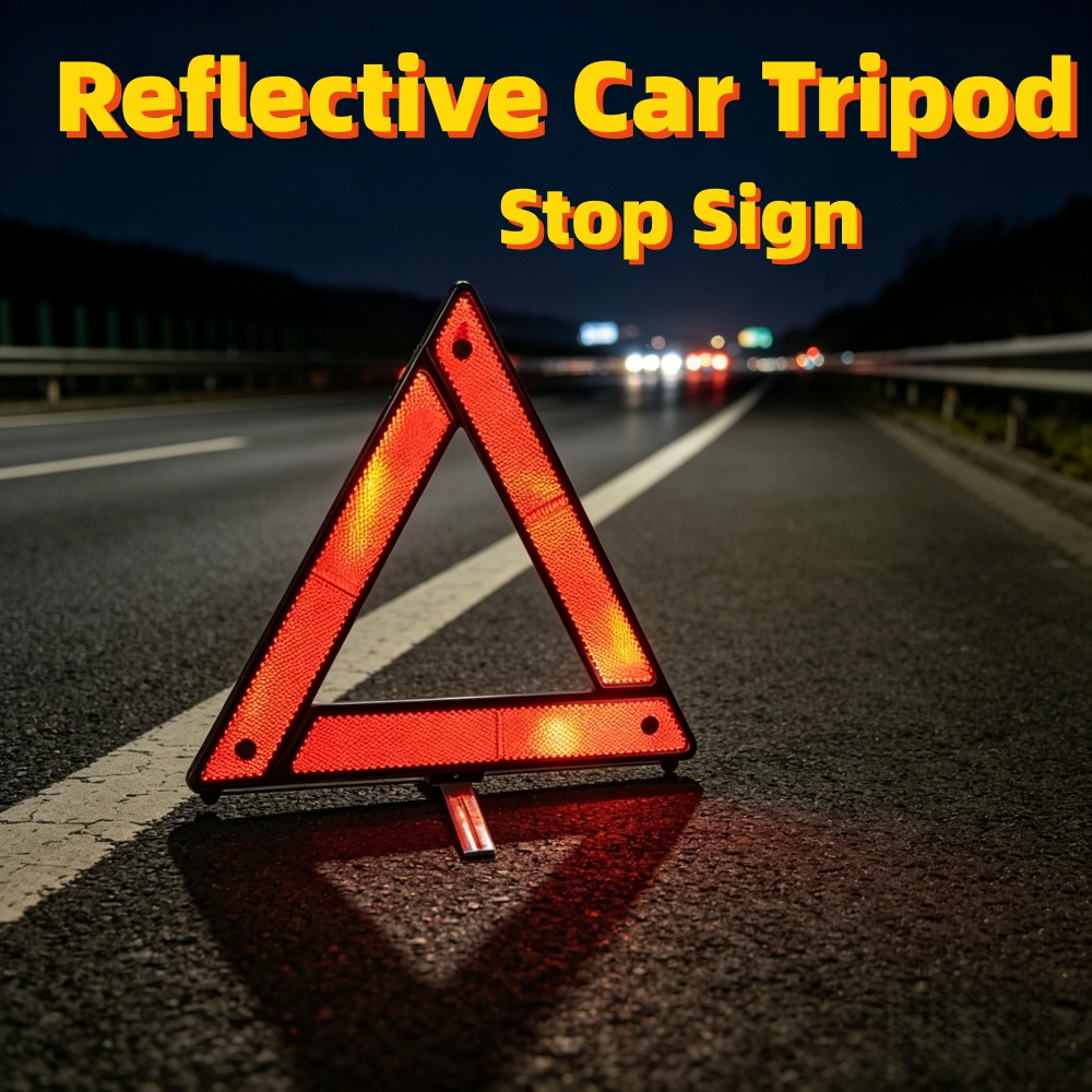 Red Reflective Car Tripod Fold - Emergency Exit Sign recensione e prezzo