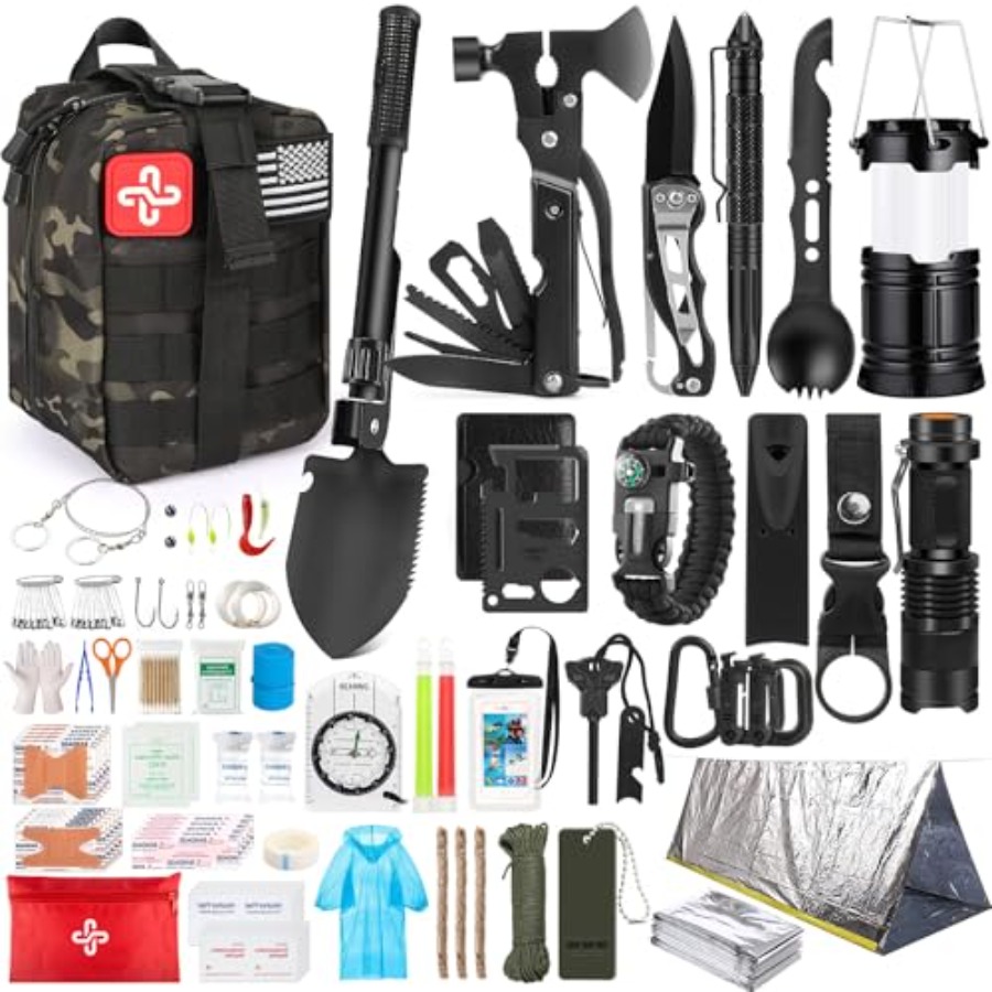 Survival Kit, 250Pcs Survival  - First Aid Bag Kit recensione e prezzo