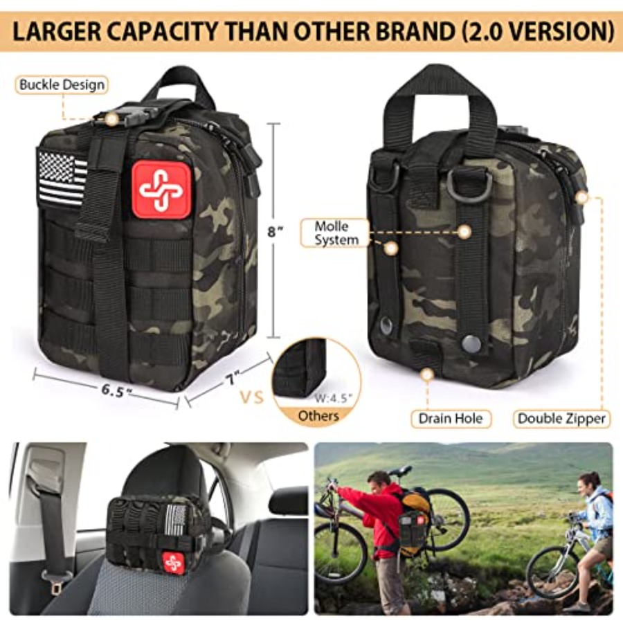 Survival Kit, 250Pcs Survival  - First Aid Bag Kit recensione e prezzo