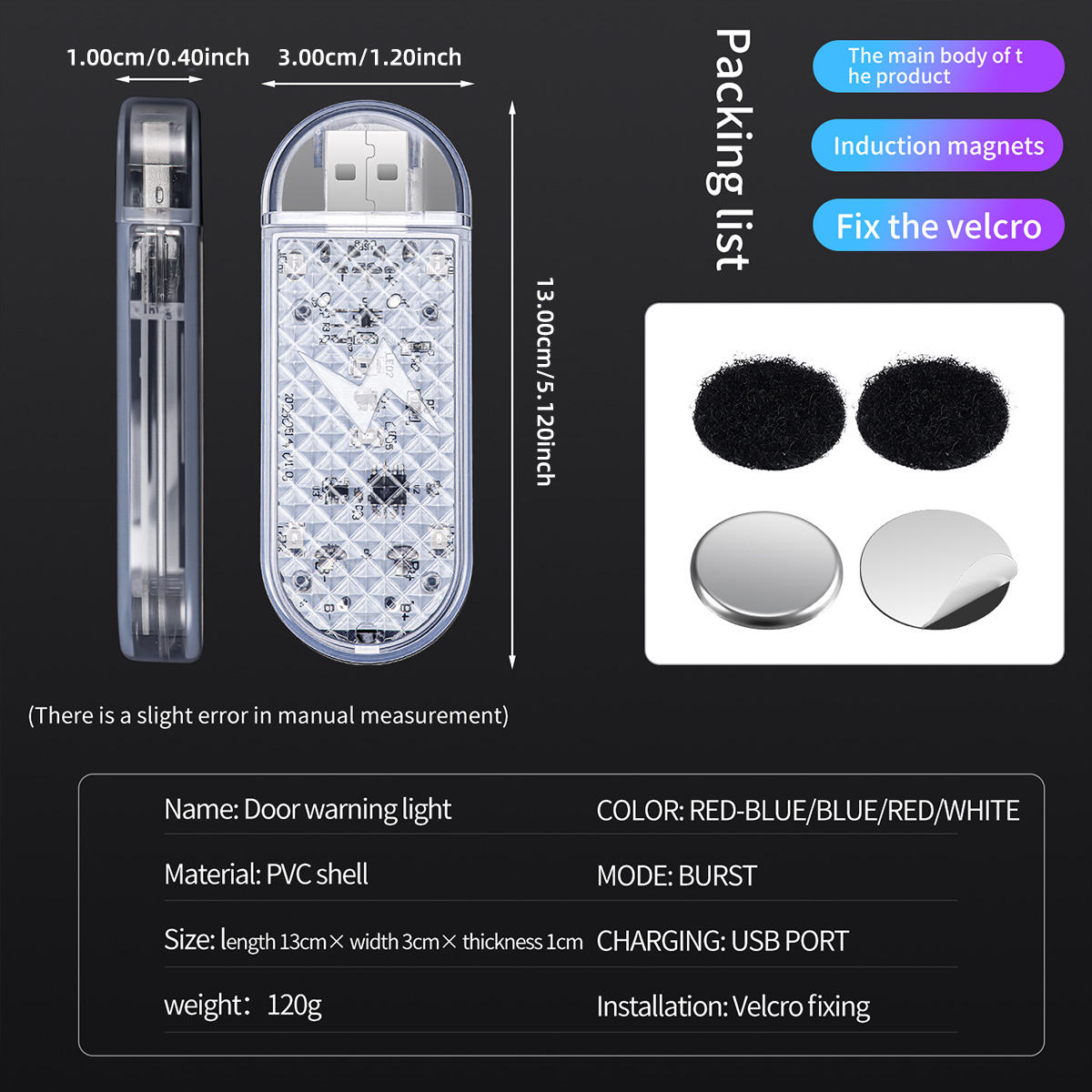 1/2pcs Car Door LED Strobe War - Emergency Exit Sign recensione e prezzo