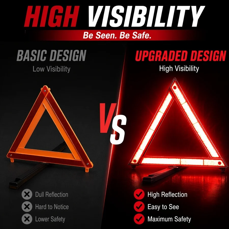 Car Tripod Folded Stop Sign Re - Emergency Exit Sign recensione e prezzo