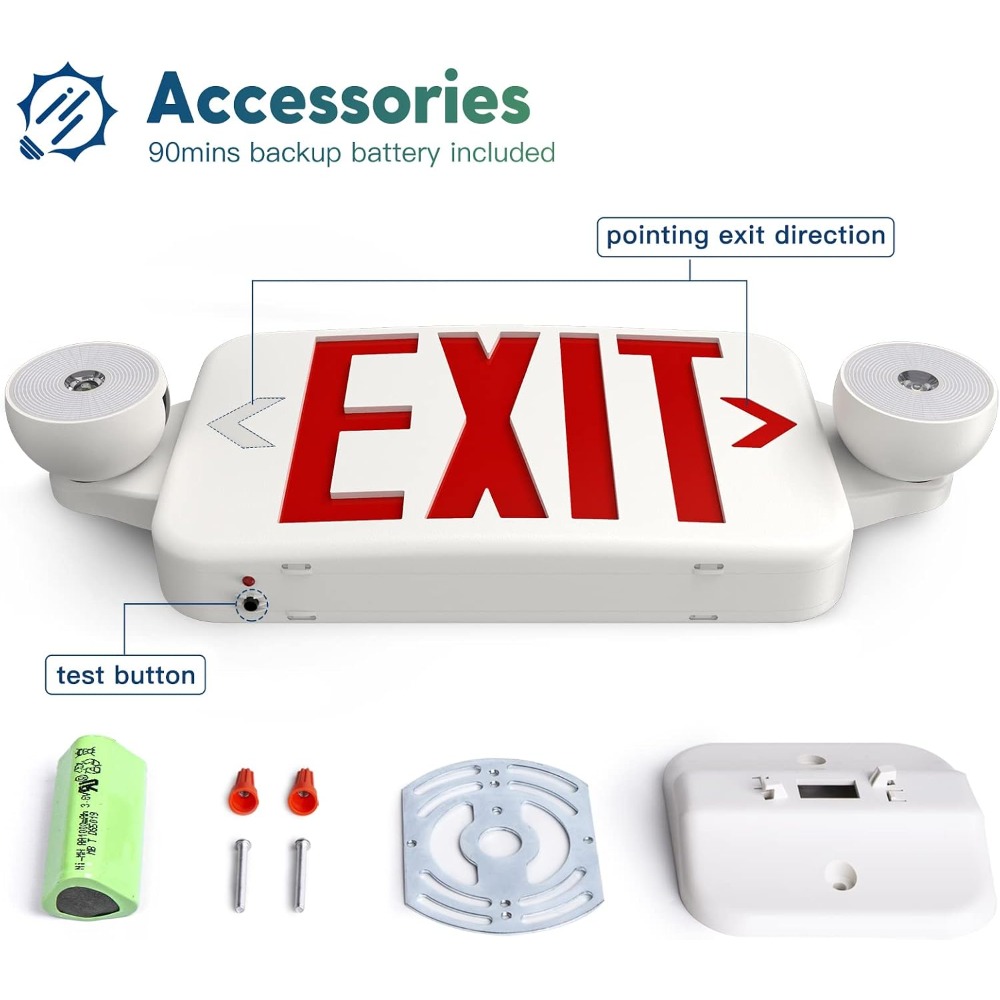 2 Pack Exit Sign with Emergenc - Emergency Exit Sign recensione e prezzo