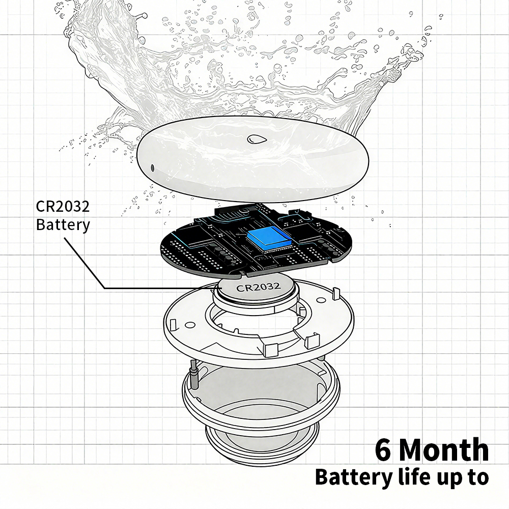 Zigbee Leakage Sensor LED Imme - Water Alarm Sensor recensione e prezzo