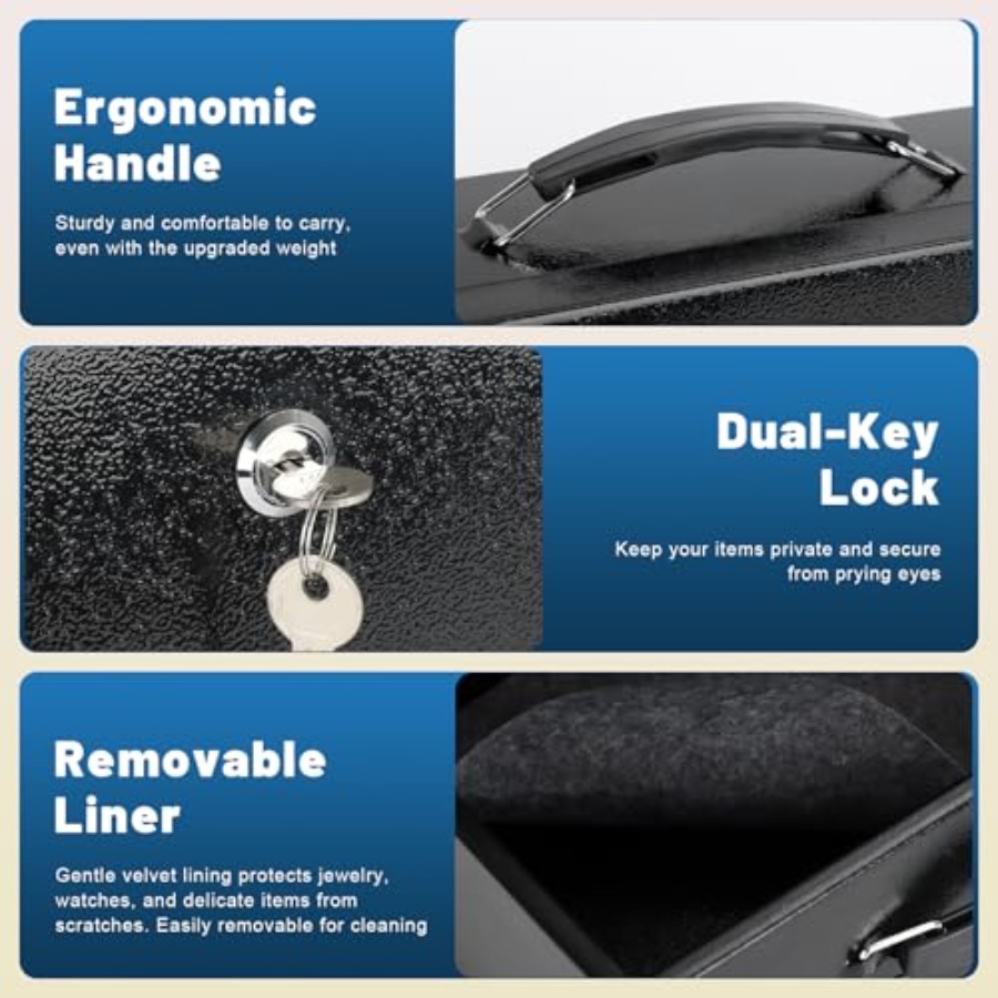 Fireproof Document Box with Ke - Fire Safe Document recensione e prezzo