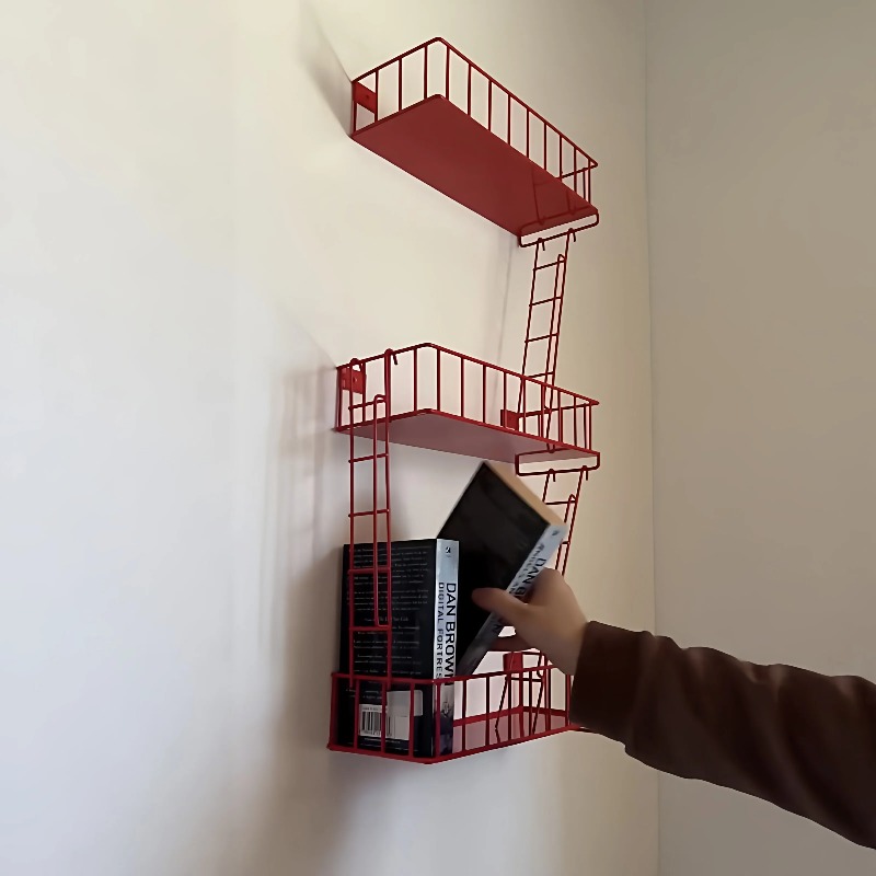 Fire Escape Wall Shelf, 3-Tier - Fire Escape Ladder recensione e prezzo