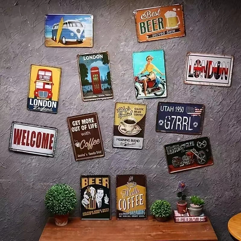 （2D Tin painting）Vintage Metal - Emergency Exit Sign recensione e prezzo