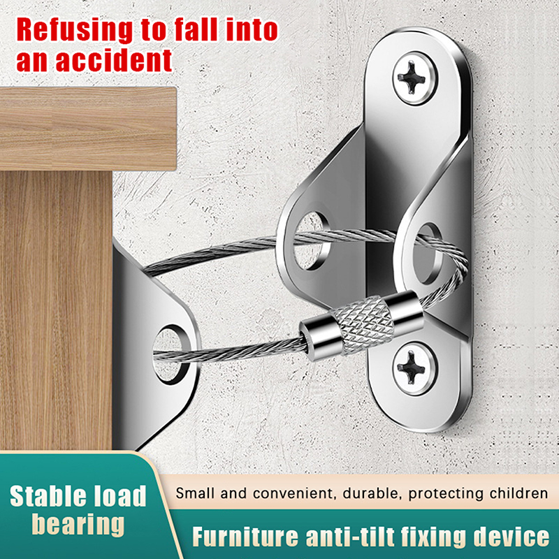 1Set Anti-Tip Furniture Anchor - Earthquake Anchor Strap recensione e prezzo