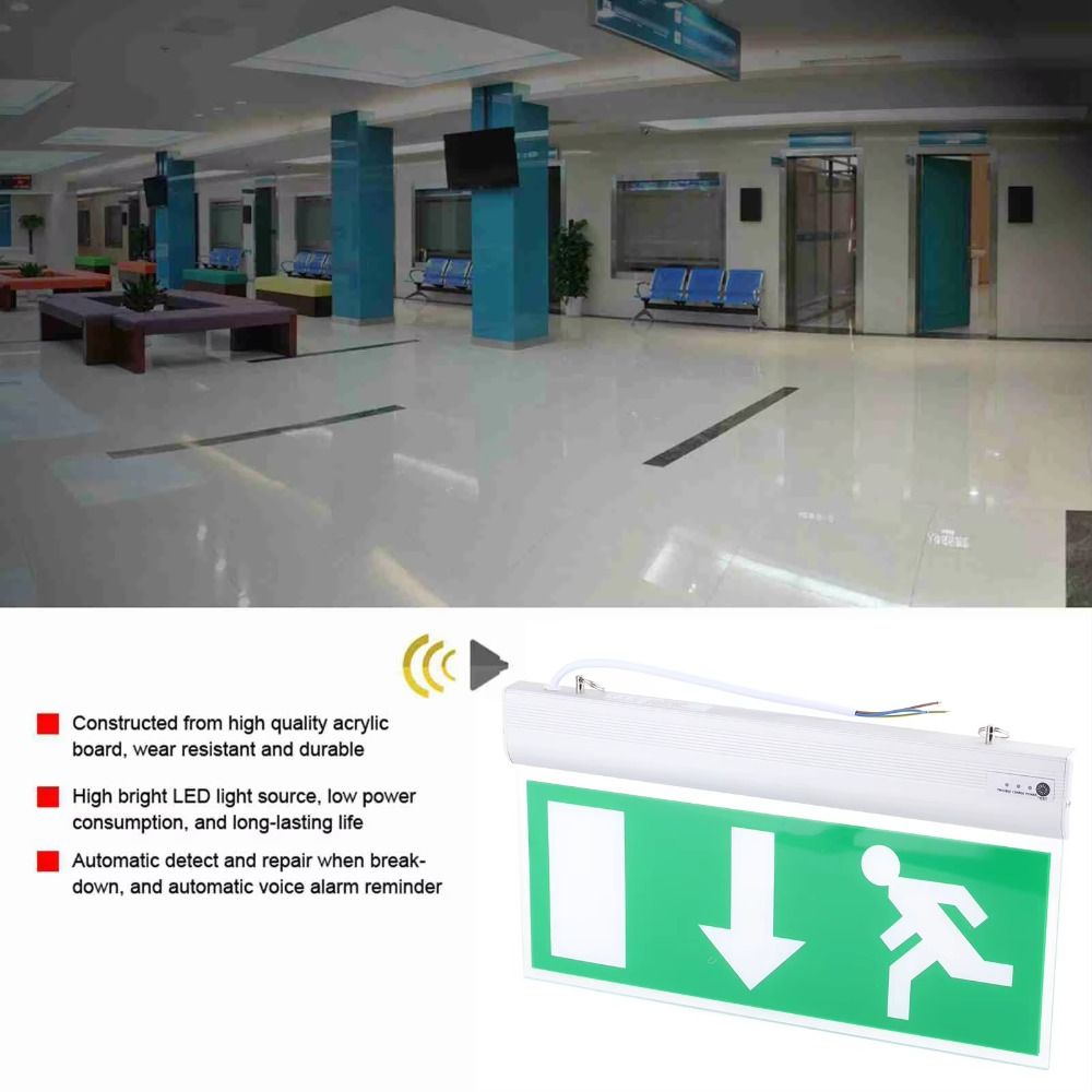 Commercial LED Emergency Sign  - Emergency Exit Sign recensione e prezzo