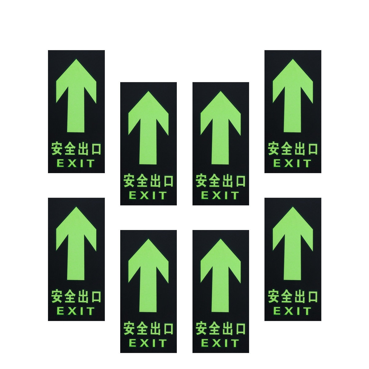 8Pcs Safety Exit Sign Luminous - Emergency Exit Sign recensione e prezzo