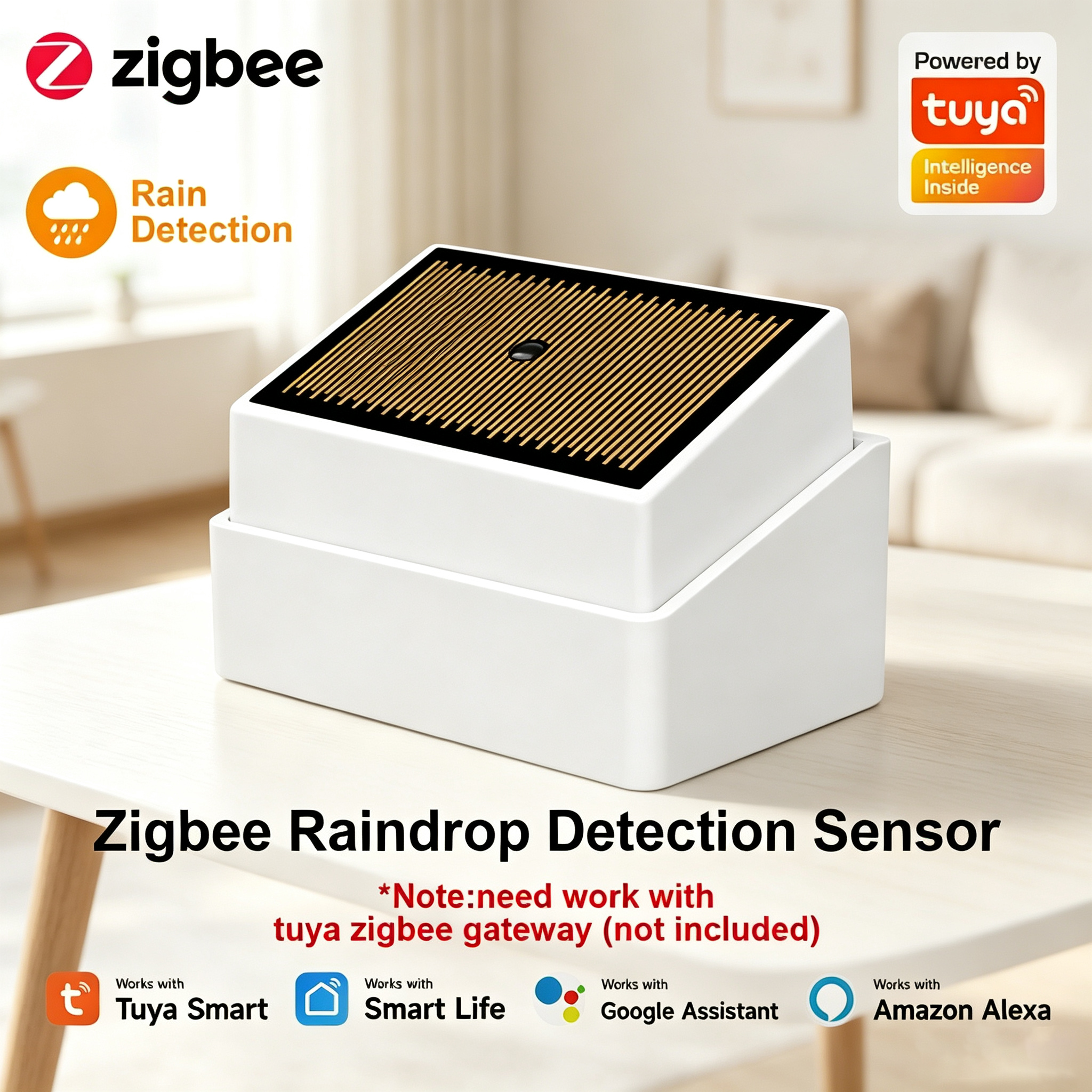 Tuya ZigBee Smart Rain Sensor  - Water Alarm Sensor recensione e prezzo
