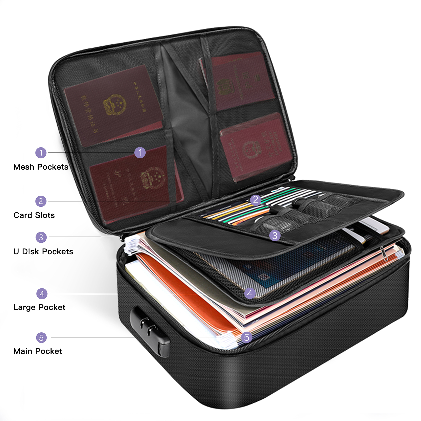Fireproof Document Bag with Lo - Fire Safe Document recensione e prezzo