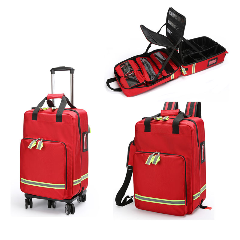 Large Capacity Empty Trolley F - First Aid Bag Kit recensione e prezzo