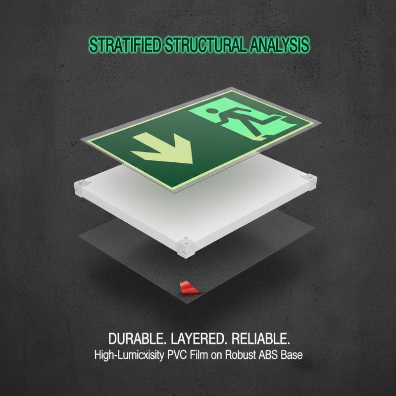 1 Sheet Glow-In-The-Dark Safet - Emergency Exit Sign recensione e prezzo
