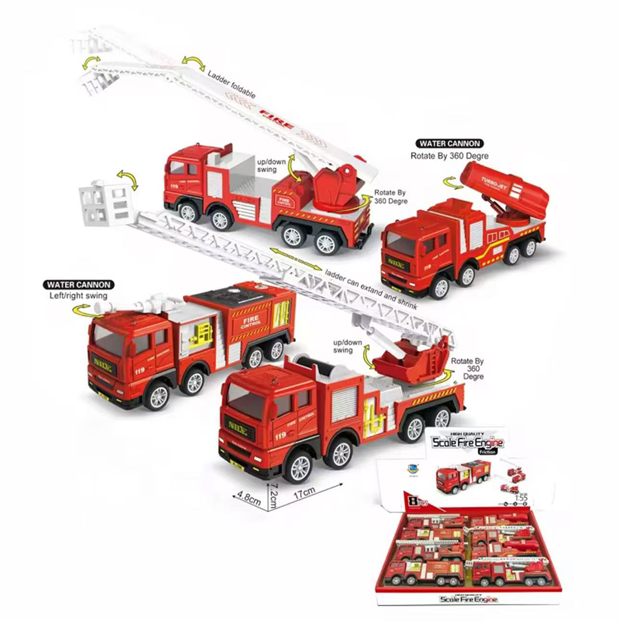 1pc-Alloy Fire Truck 1:32 Simu - Fire Escape Ladder recensione e prezzo