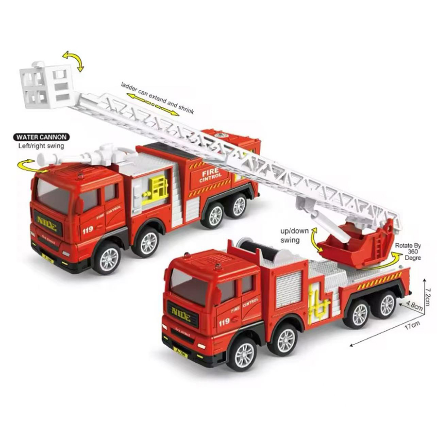1pc-Alloy Fire Truck 1:32 Simu - Fire Escape Ladder recensione e prezzo