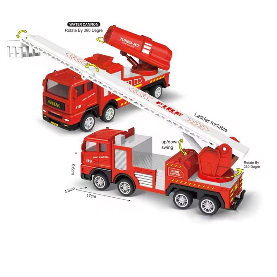 1pc-Alloy Fire Truck 1:32 Simu - Fire Escape Ladder recensione e prezzo