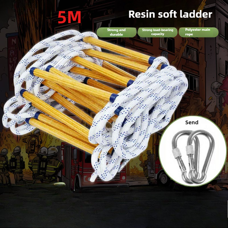 5M Resin Rope Ladder Aerial Wo - Fire Escape Ladder recensione e prezzo